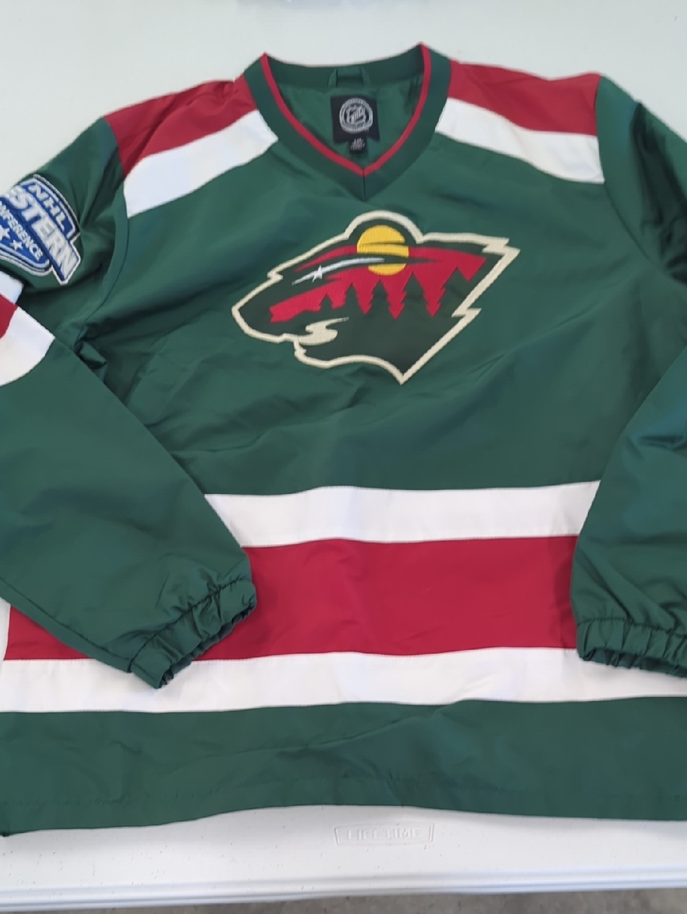 NHL Green with Red Trim Pullover
